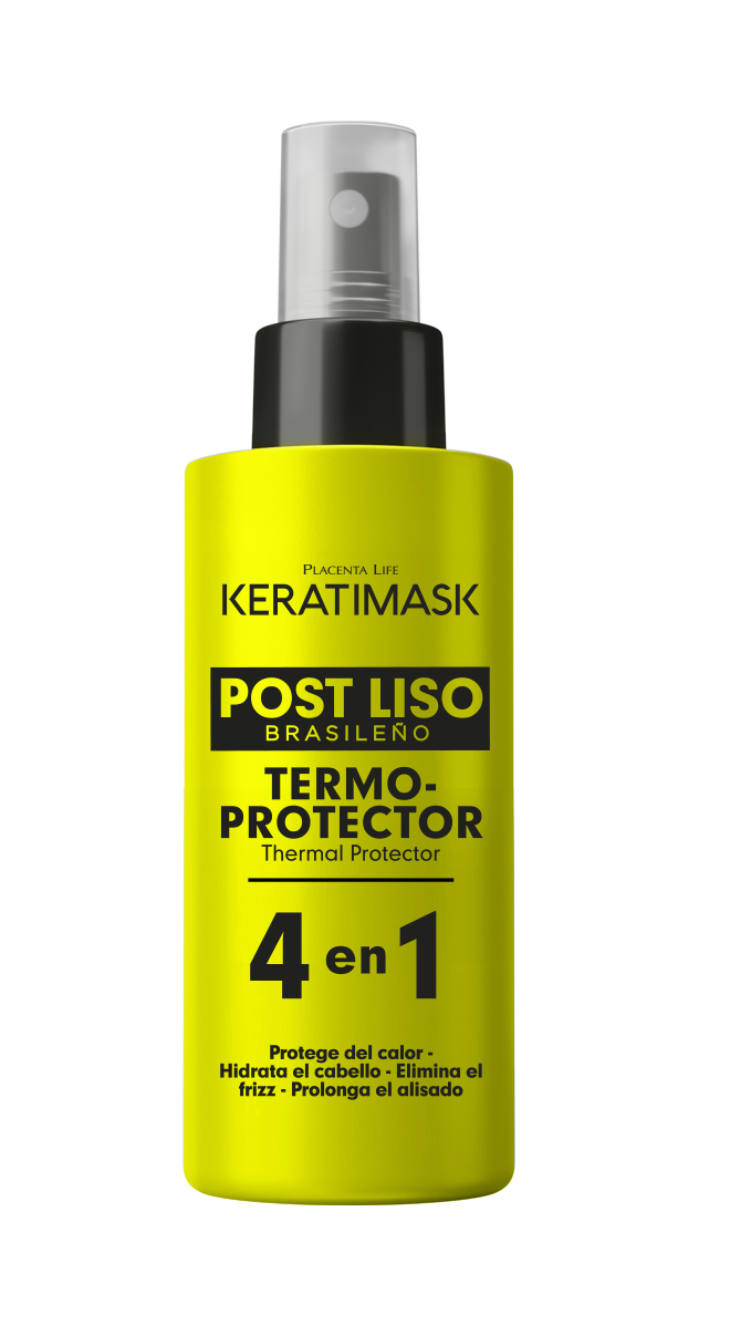 Kit Post Liso Keratimask Shampoo 250ml, Acondicionador 250ml y Termoprotector 50ml-3