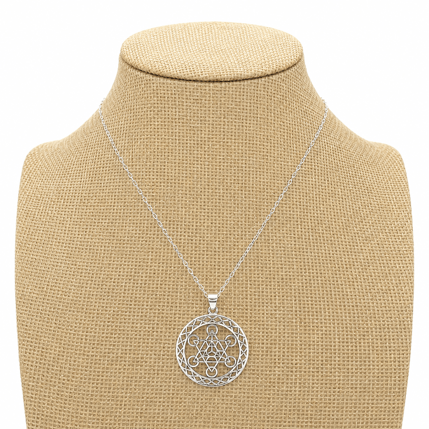 Collar Cubo Metatr n Grande Plata 925 Protecci n-4