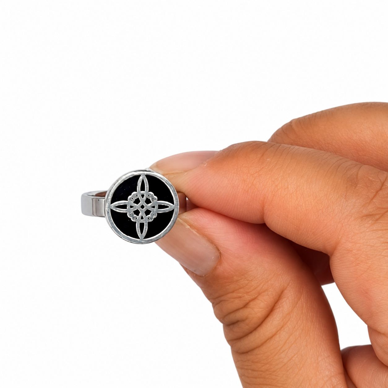 Anillo Nudo de Bruja Celta Irland s Ajustable-3