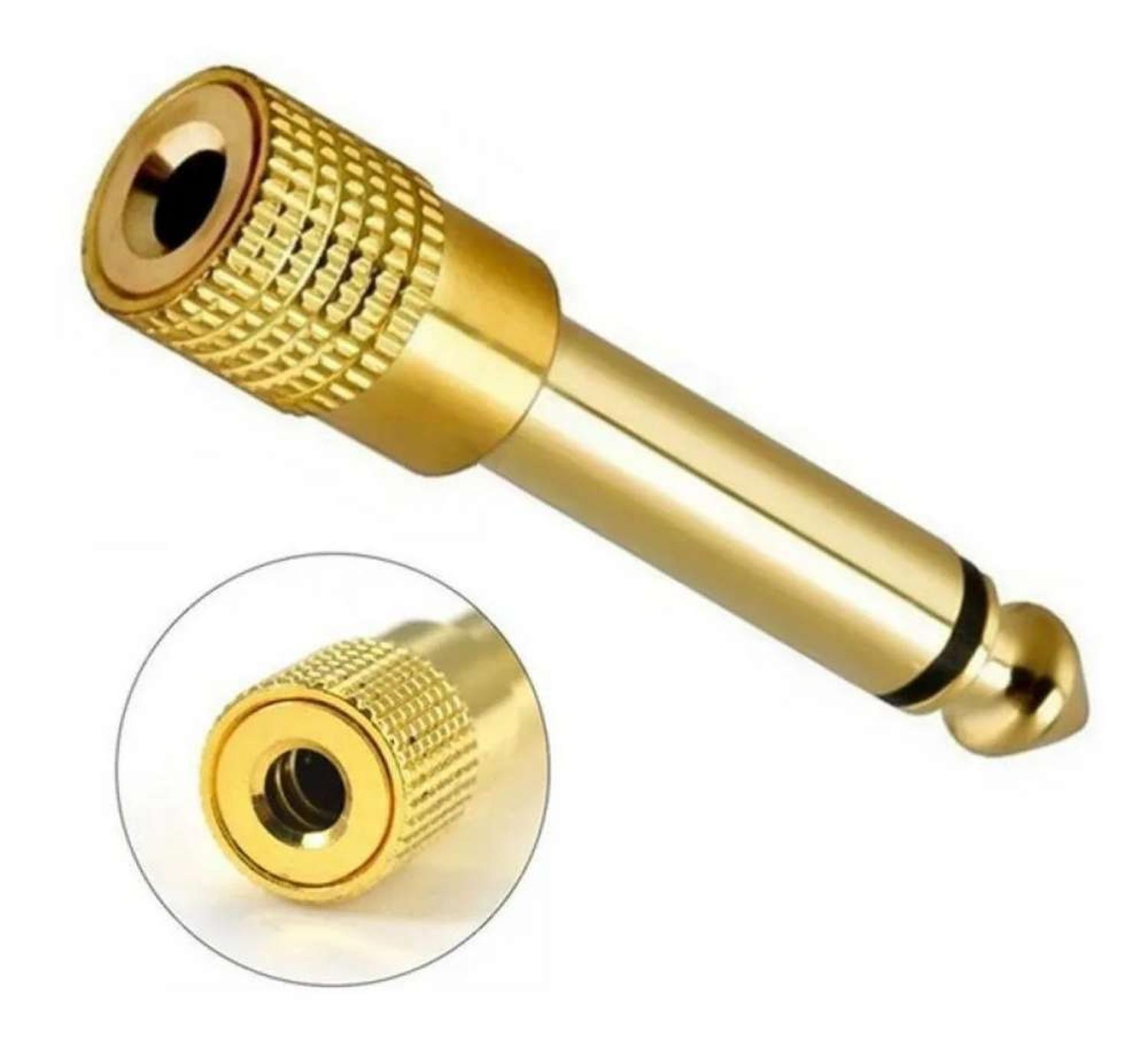 Adaptador Audio Plug Jack Metalico 3.5Mm A 6.3Mm (6.5mm)-2