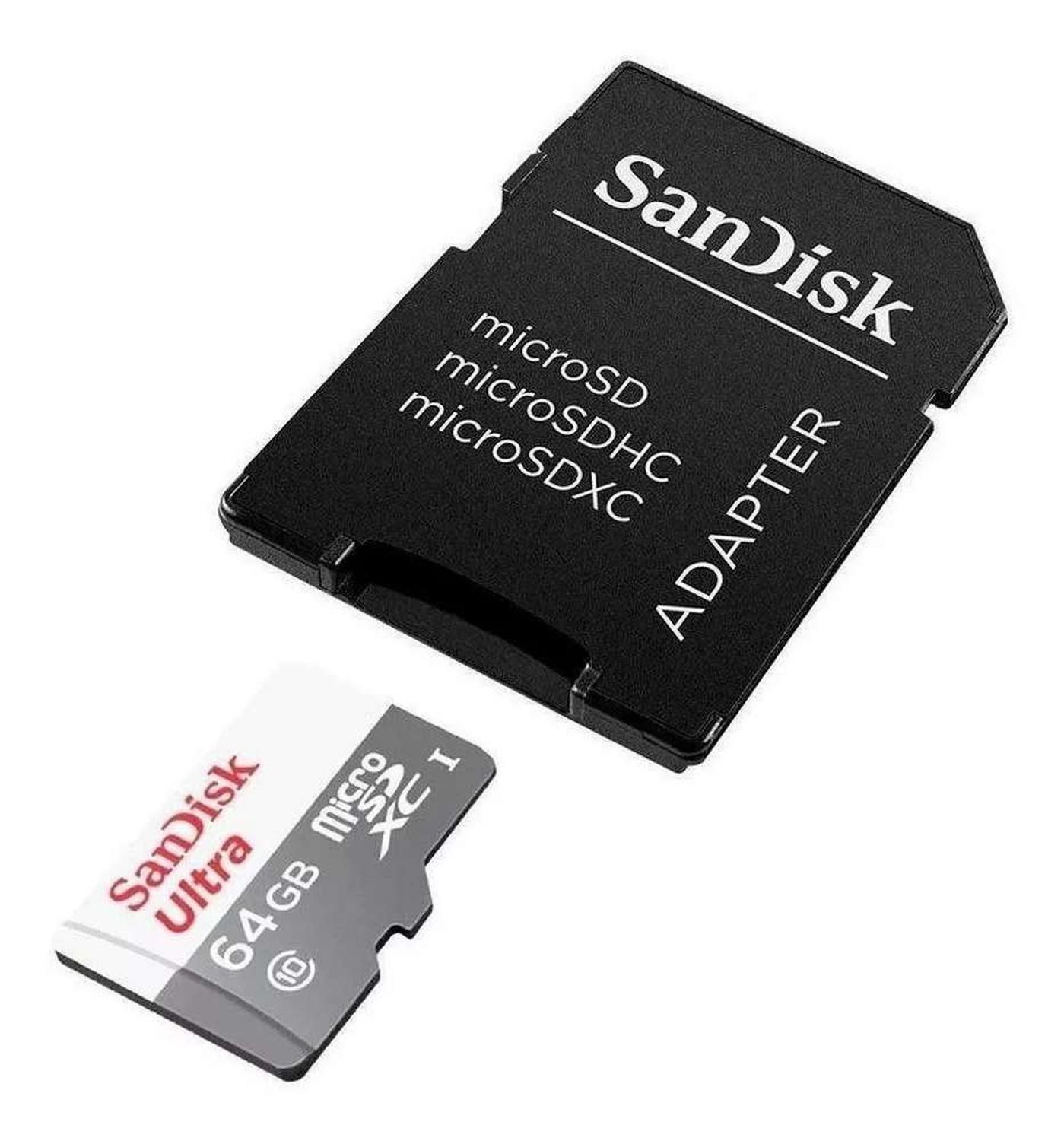 Tarjeta De Memoria Micro Sd 64GB Adaptador Celular Tablet-3
