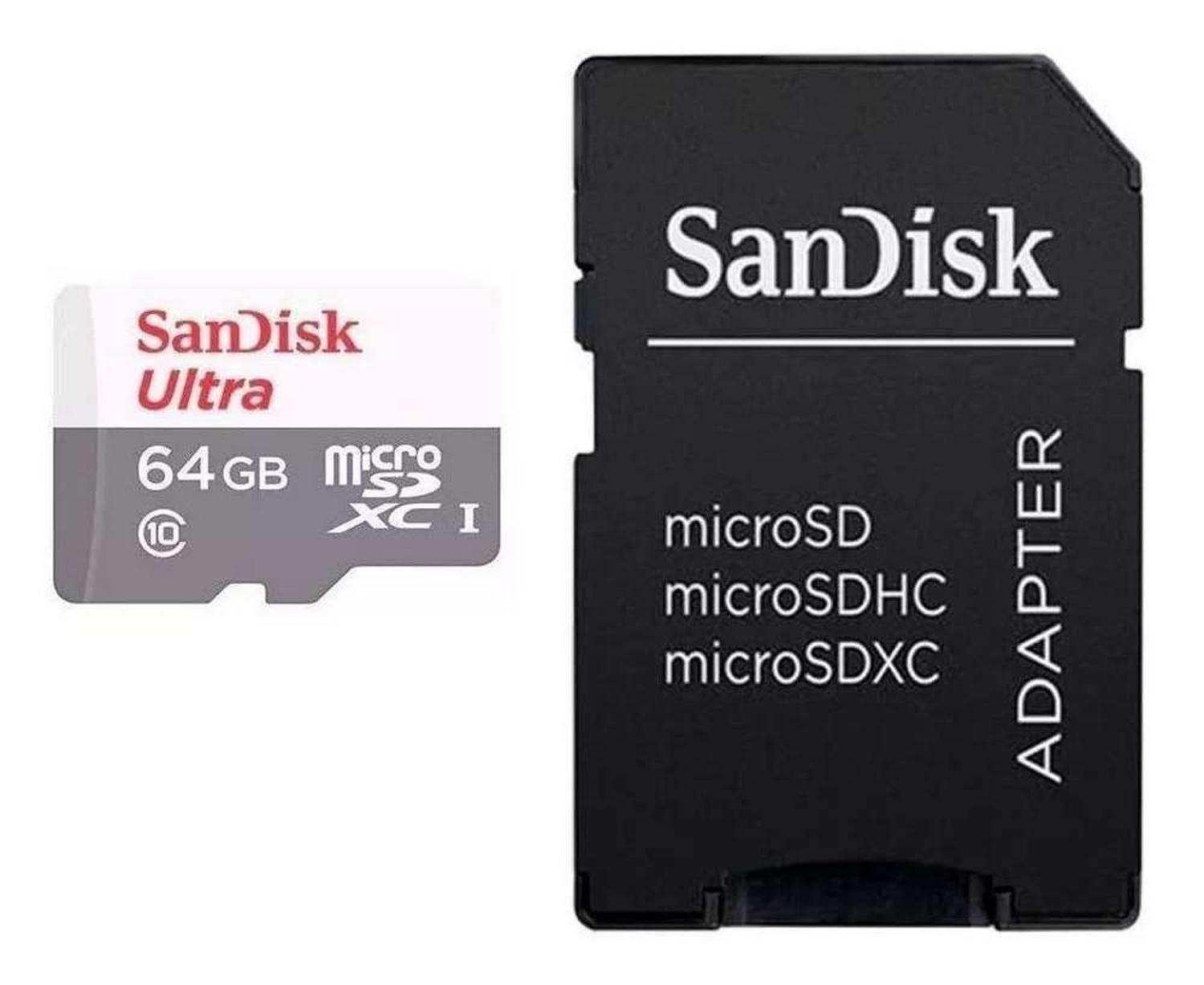 Tarjeta De Memoria Micro Sd 64GB Adaptador Celular Tablet-4