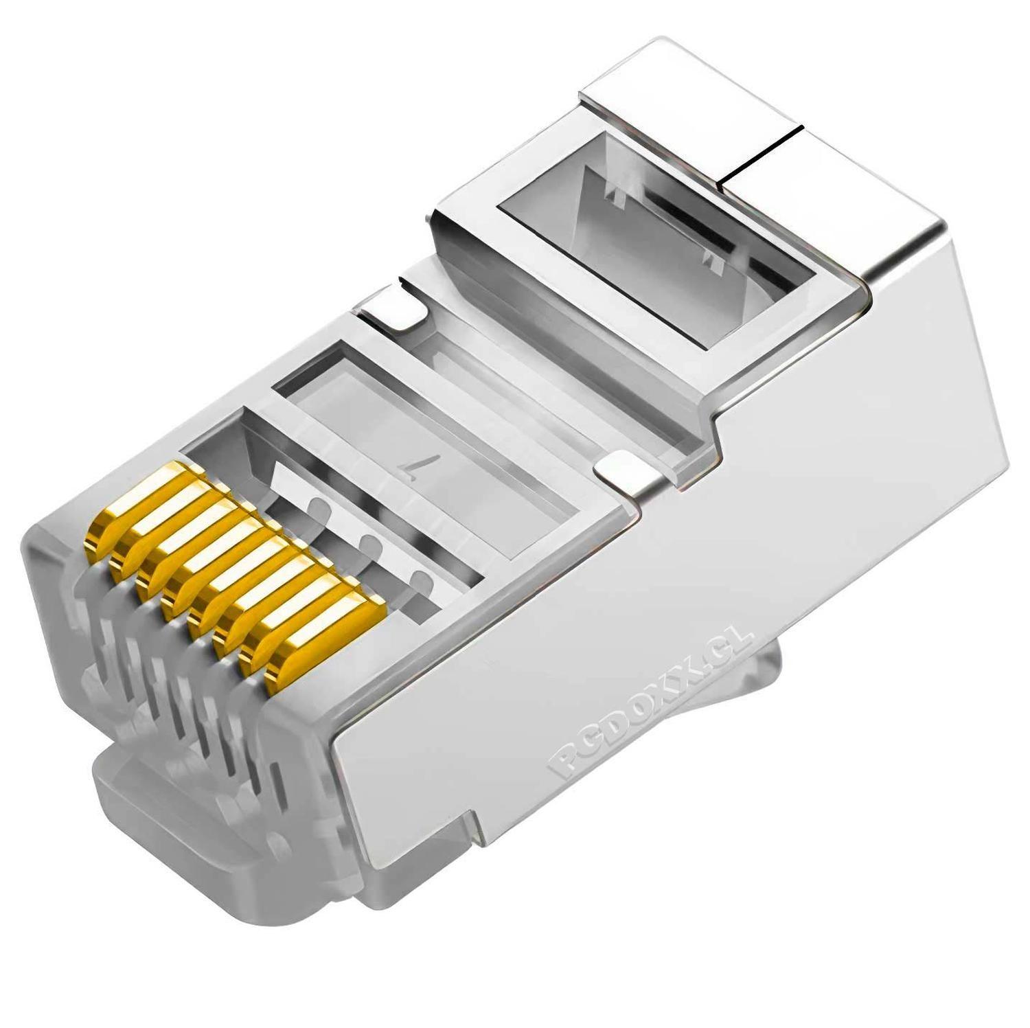100x Conector Red RJ45 Metal CAT 6 Terminal Categoria 6-1