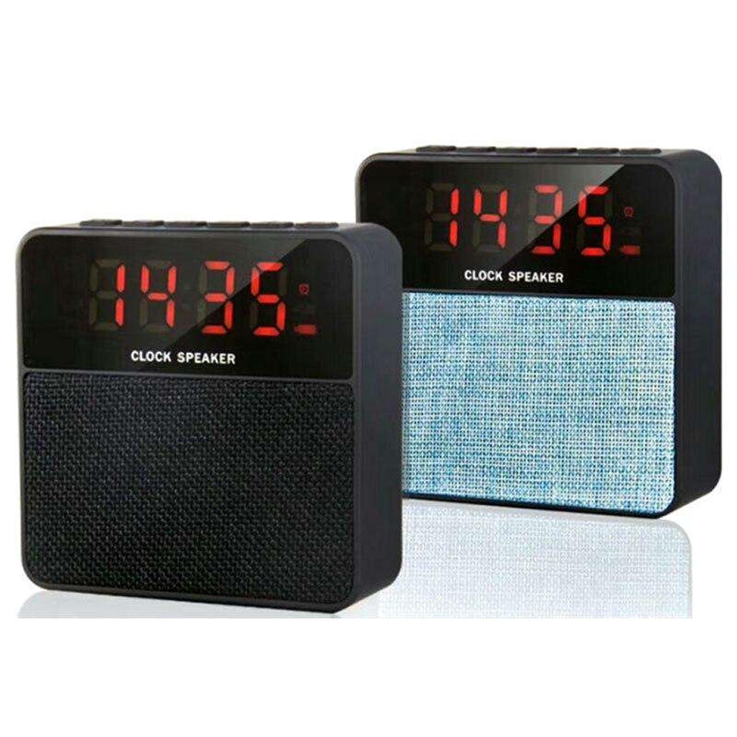 Radio Reloj Despertador Parlante Bluetooth Usb Alarma Auxiliar-0