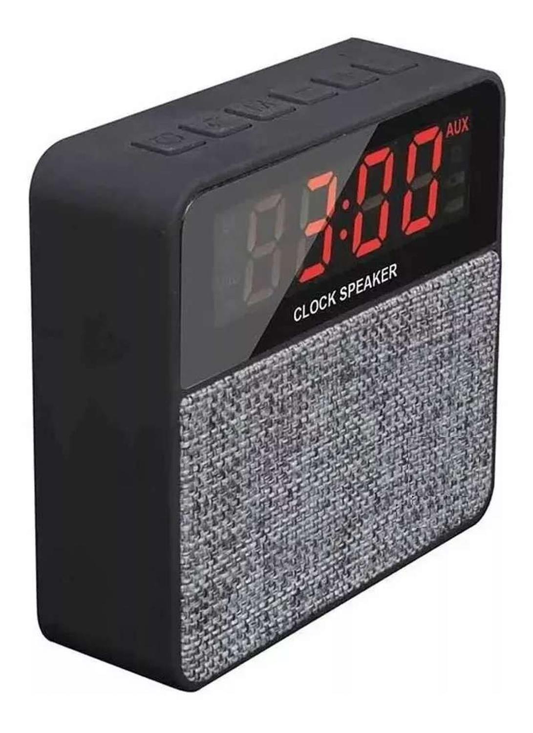 Radio Reloj Despertador Parlante Bluetooth Usb Alarma Auxiliar-1