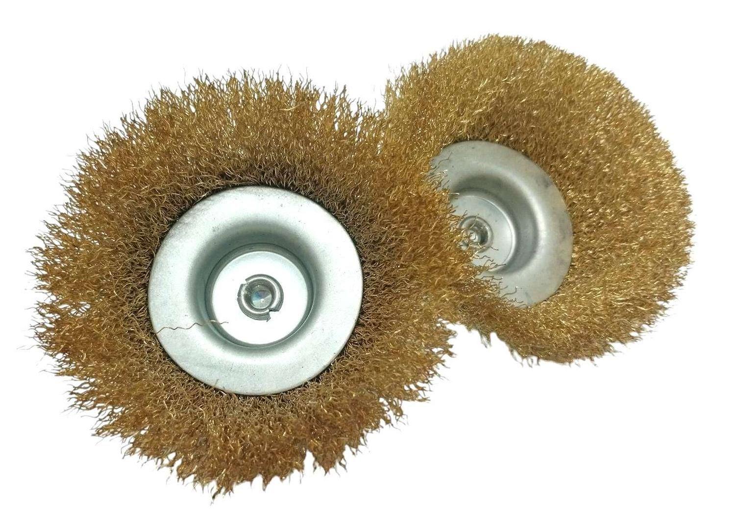 Disco Escobilla Alambre Acero Chascon Cerdas Metal Pulido Oxido Pintura Taladro-5