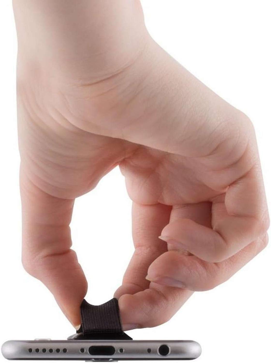 Cinta Anillo Para Celular Tela Antirrobo Sujetador Elastico-4