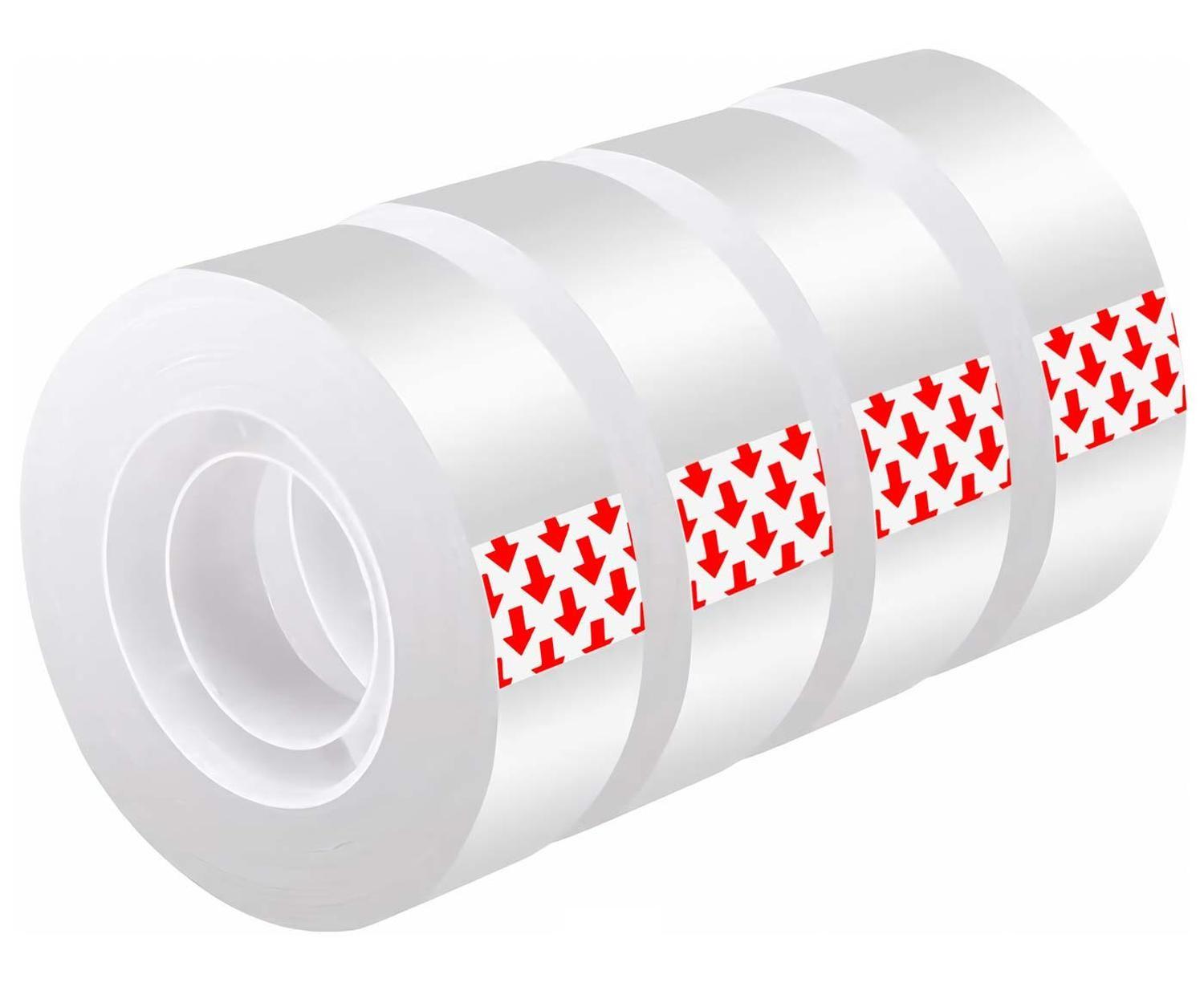 4x Cinta Adhesiva Invisible Transparente Cristal Clear Colegio Universidad-2