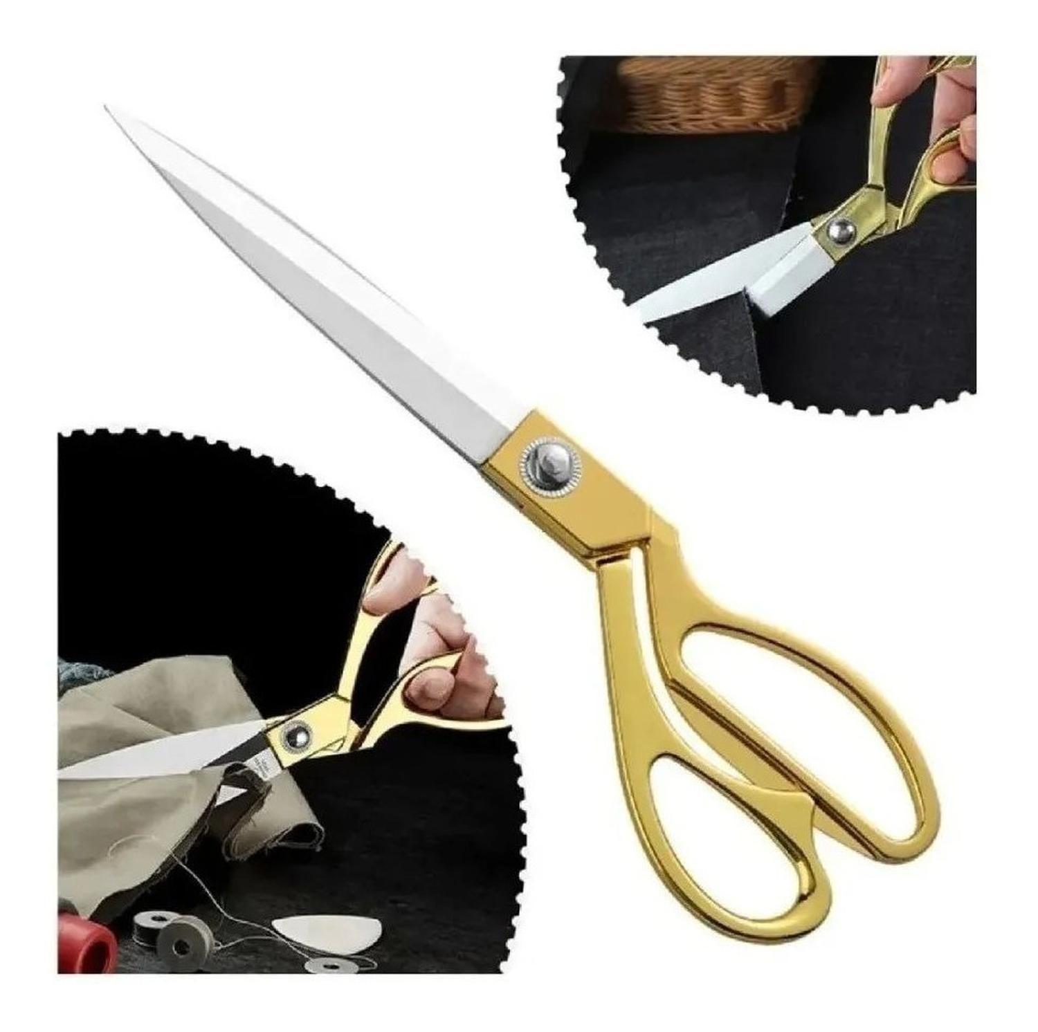 Tijera Para Tela Sastre Costura Acero Inoxidable Vintage-1