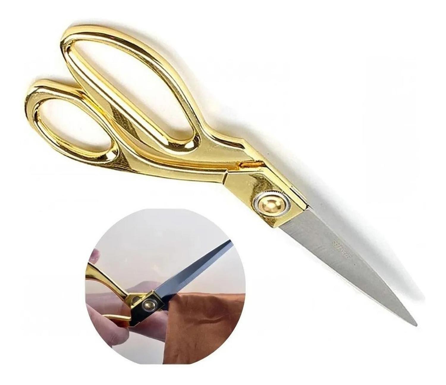 Tijera Para Tela Sastre Costura Acero Inoxidable Vintage-4