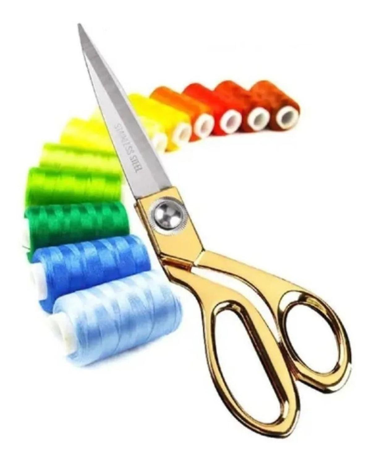 Tijera Para Tela Sastre Costura Acero Inoxidable Vintage-7