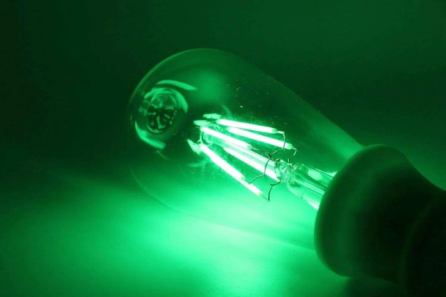 Pack 2 Ampolletas Navidad Vintage Roja Verde Led Decoracion-5