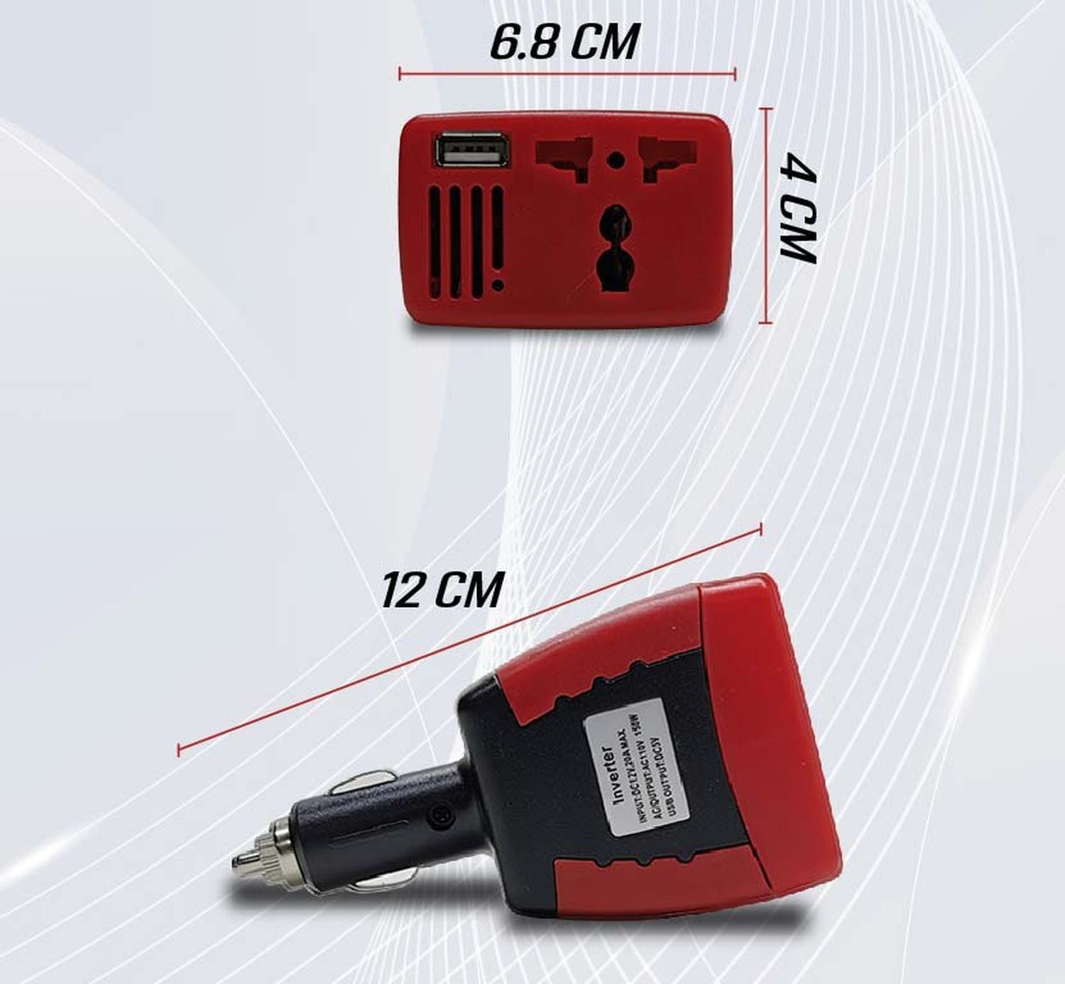 Inversor Voltaje De Conversor Corriente Auto 12v A 220v 150w-2