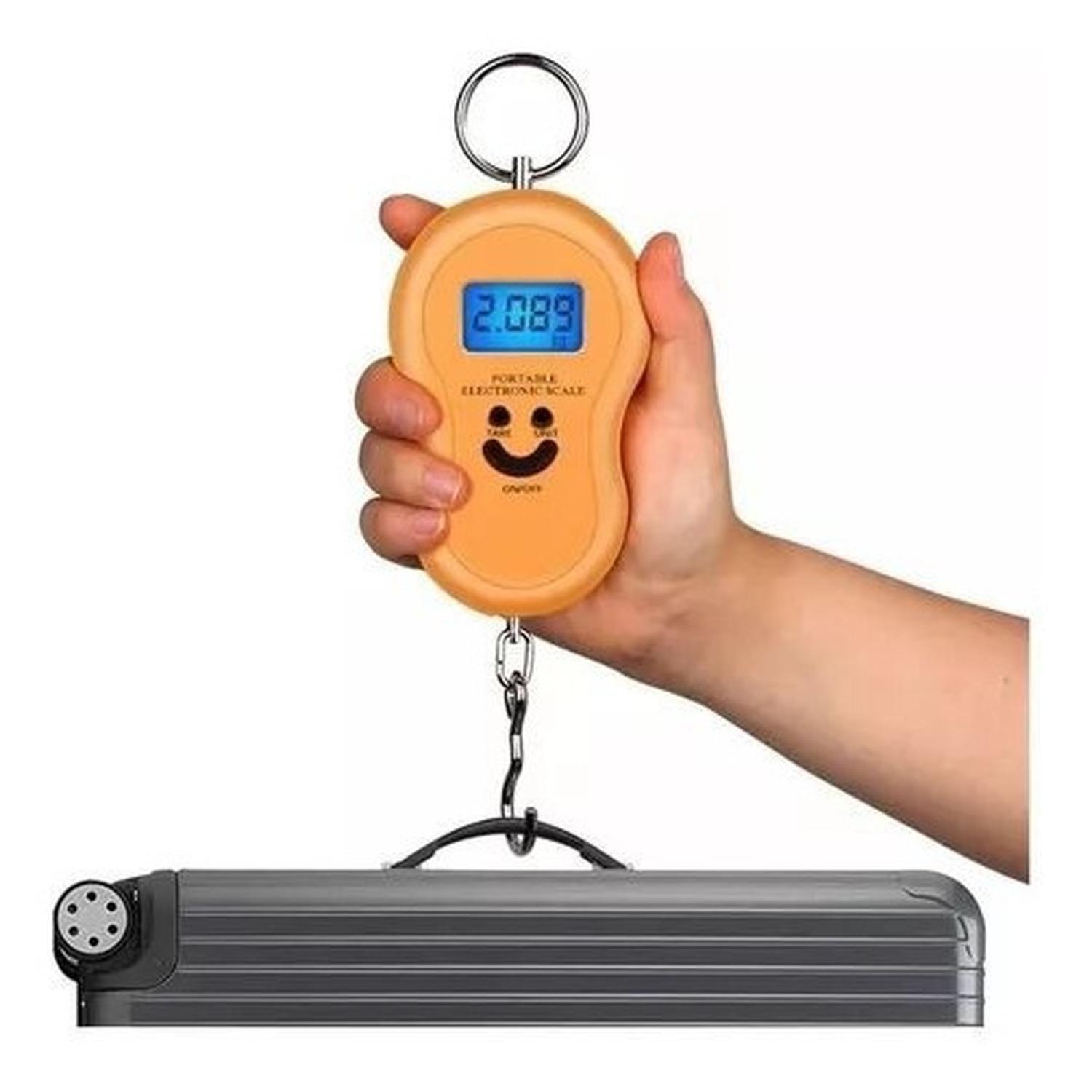 Pesa Maleta Balanza Digital 50kg De Viaje Bolso C/ Gancho-4