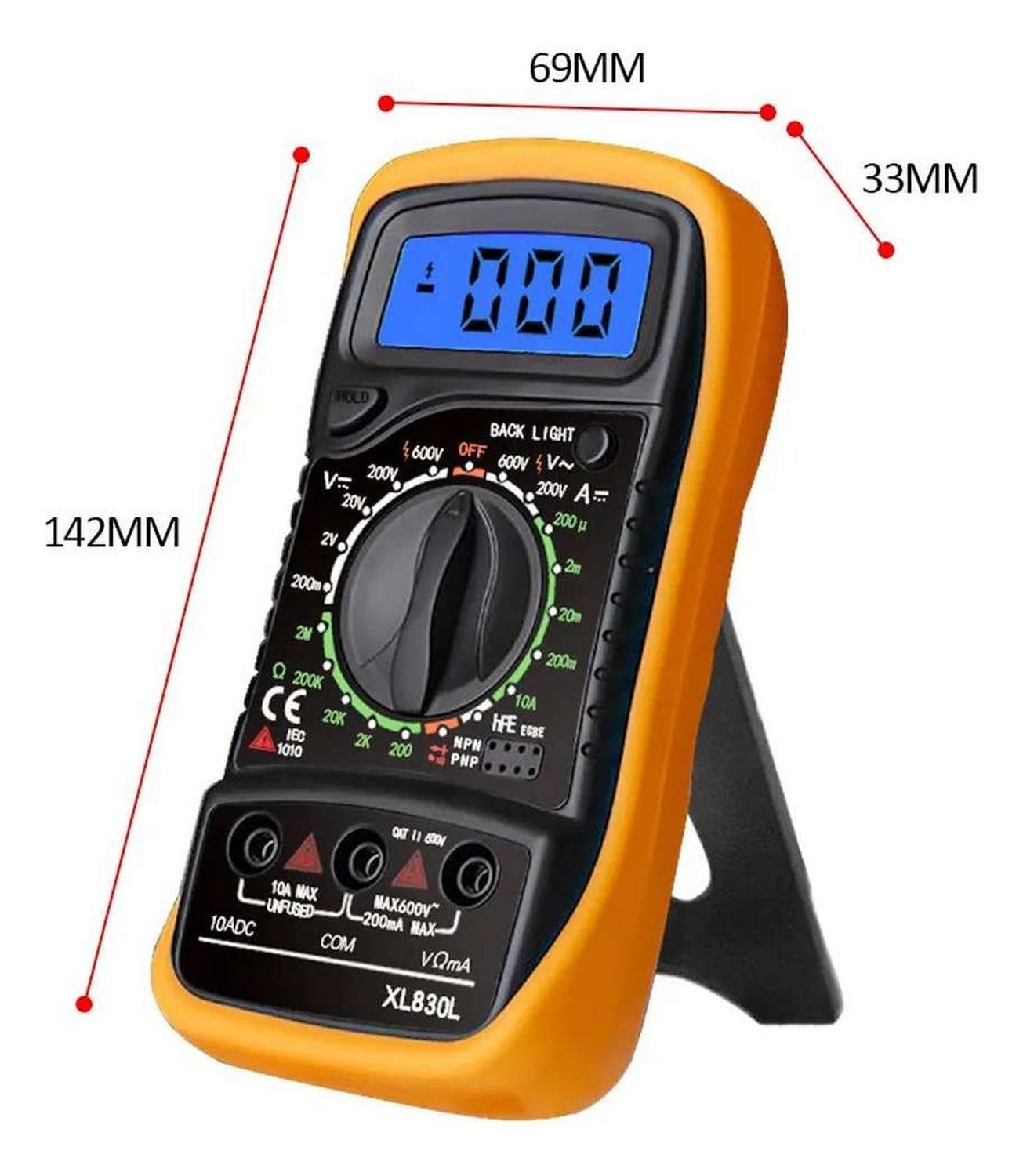 Tester Multitester Multimetro Portatil Pantalla Digital Lcd-5
