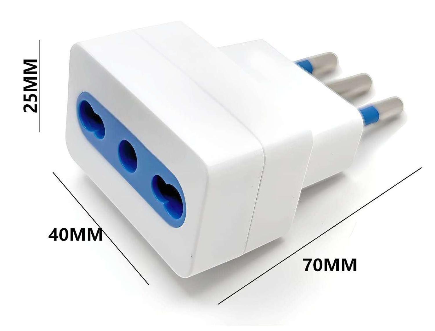 Adaptador Enchufe Corriente Schuko Bipaso de 16 a 10 Amper Universal-3