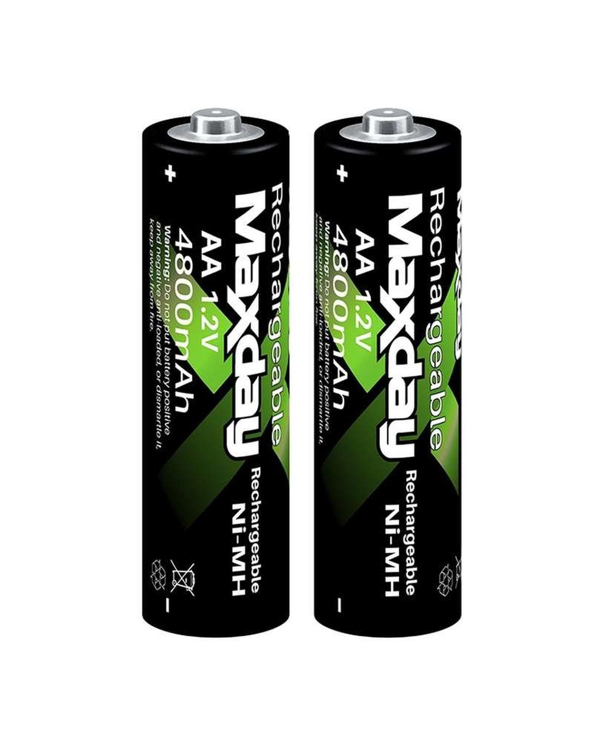 Pack De 2 Pilas Recargables Maxday Aa 4800mah-3