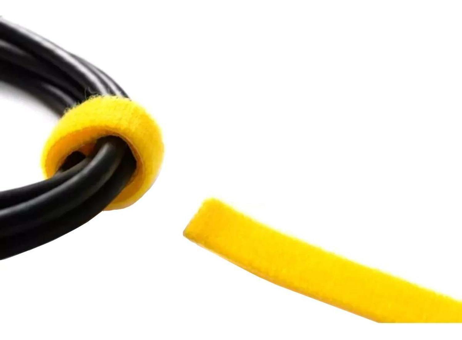 20x Pack Amarra Cable Organizador Reutilizable Velcro Cintas Diseño 1-2