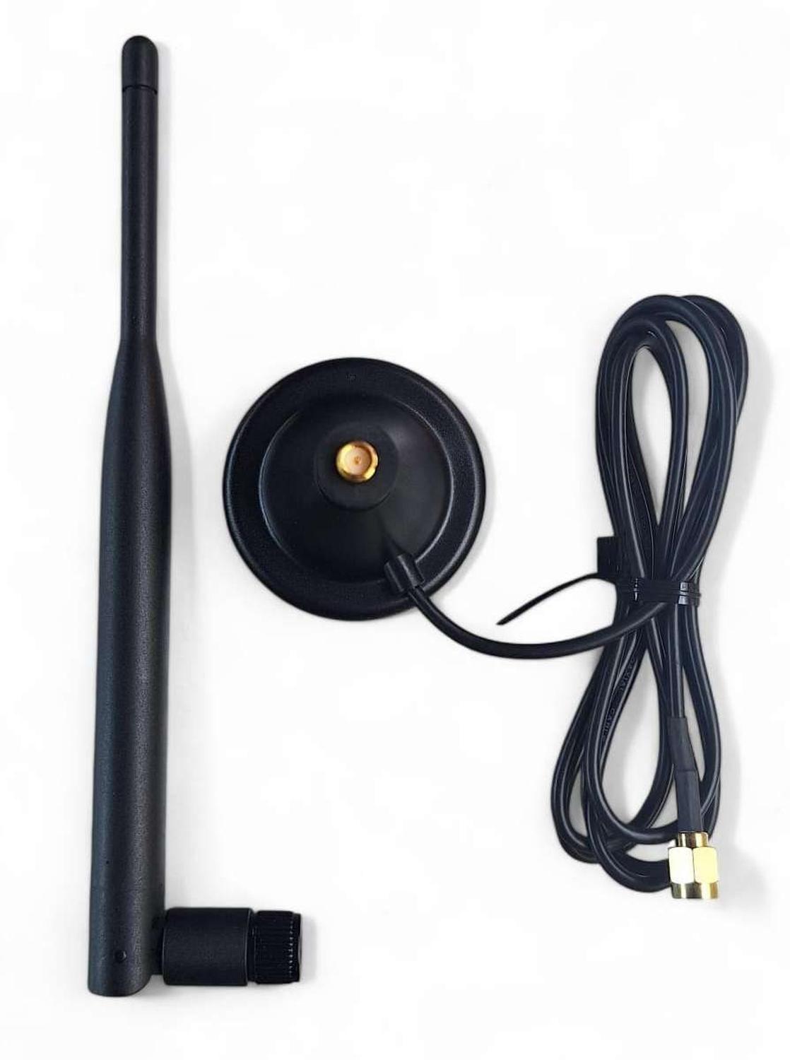 Antena Wifi Modem Router Base Alta Magnetica Cable Potencia-0