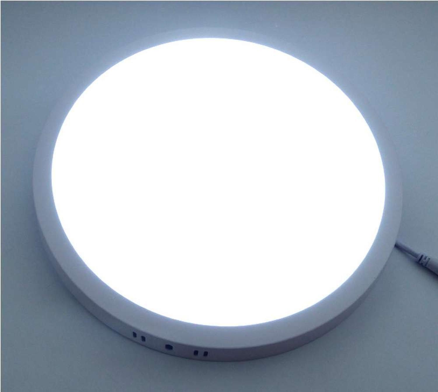 Foco Luz Led Fria Redondo 25w Panel Sobrepuesto-3