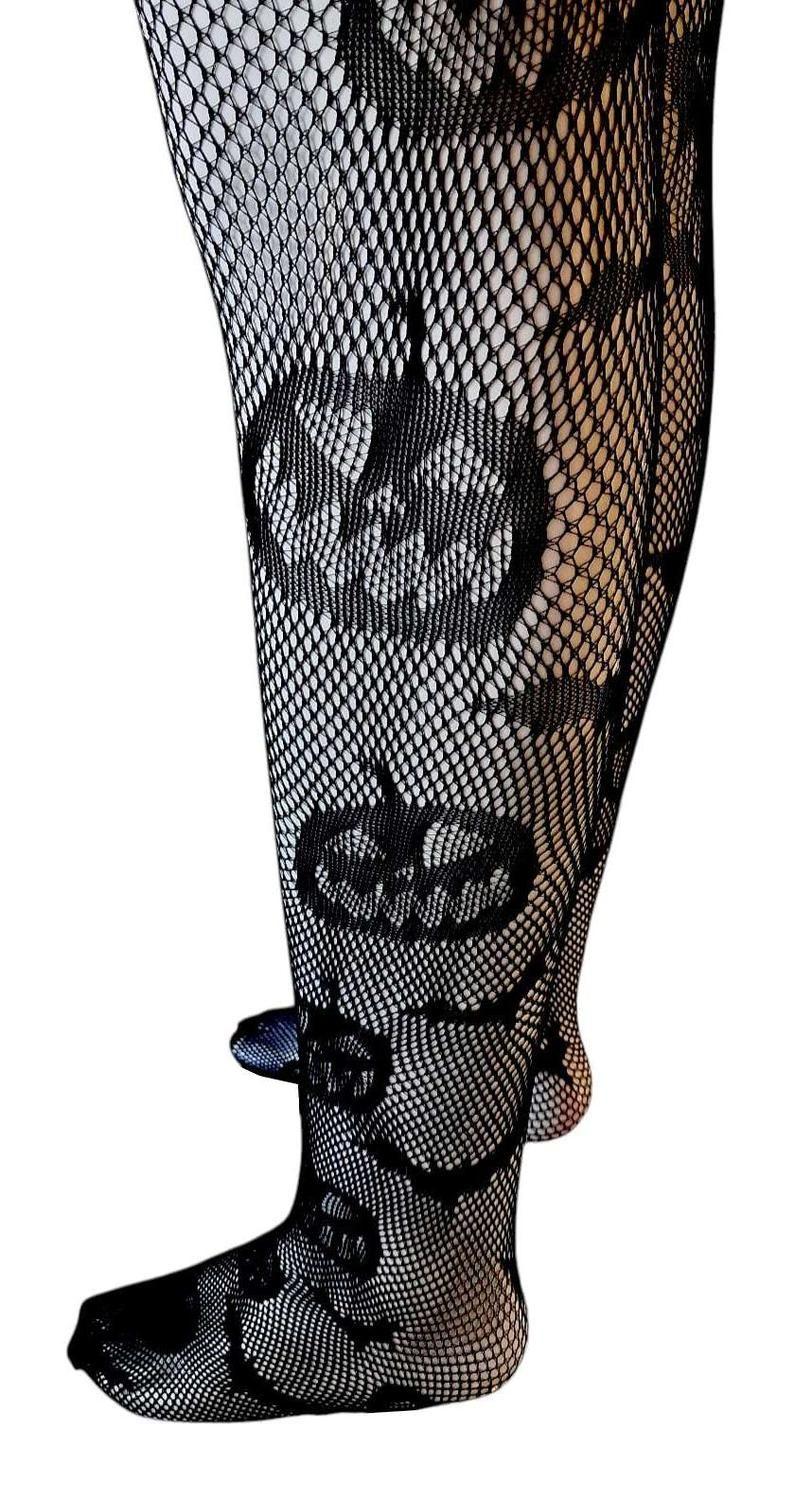 Pantys Media Malla Mujer Gotica Halloween Panties Estandar Diseño 2-3