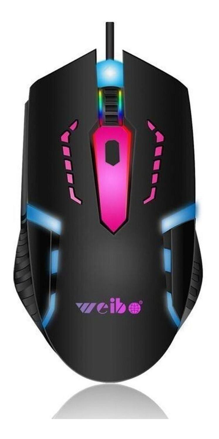 Mouse Gamer Usb Optico Alambrico Retro Iluminado-2