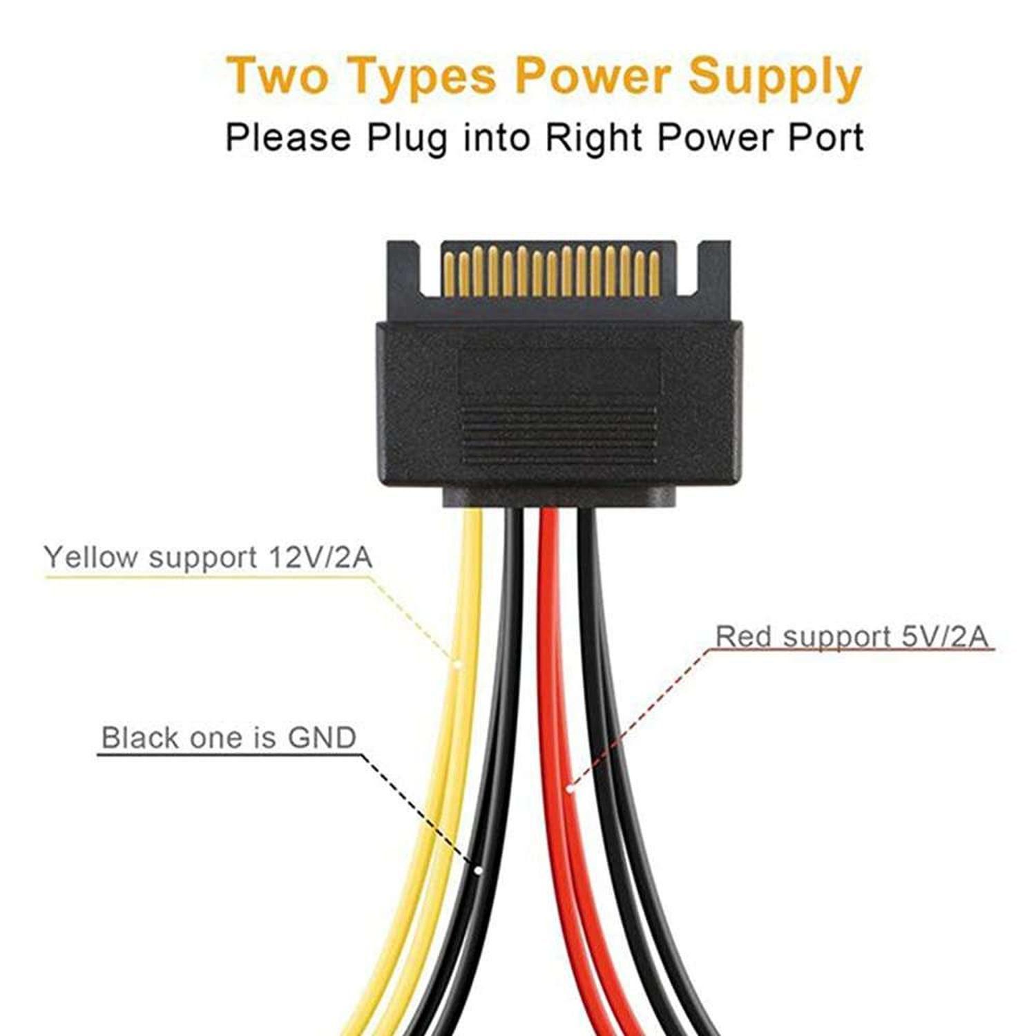 Cable Adaptador Splitter De Poder Sata 15 Pines Alimentacion-3