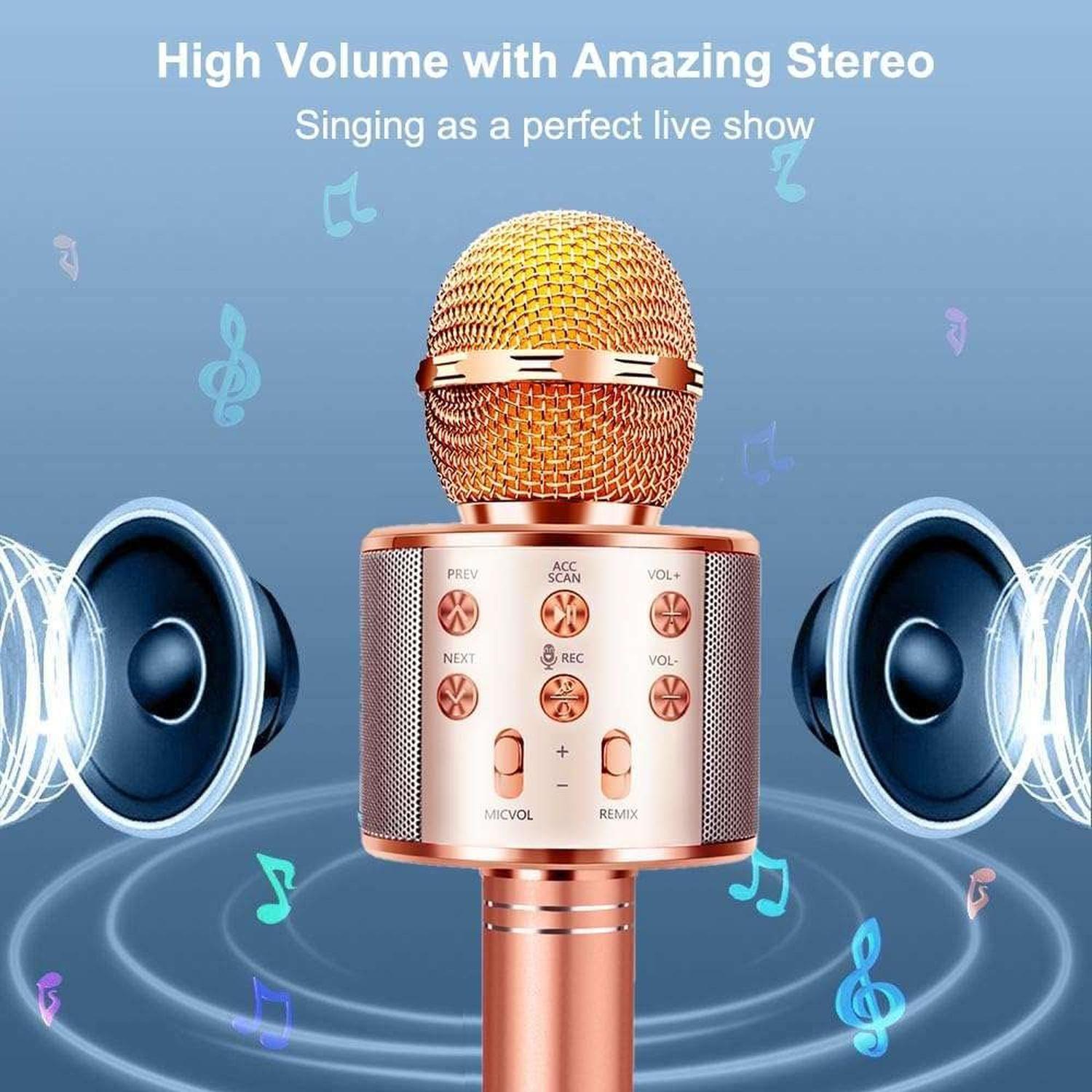 Microfono Parlante Bluetooth Recargable Inalambrico Karaoke-5