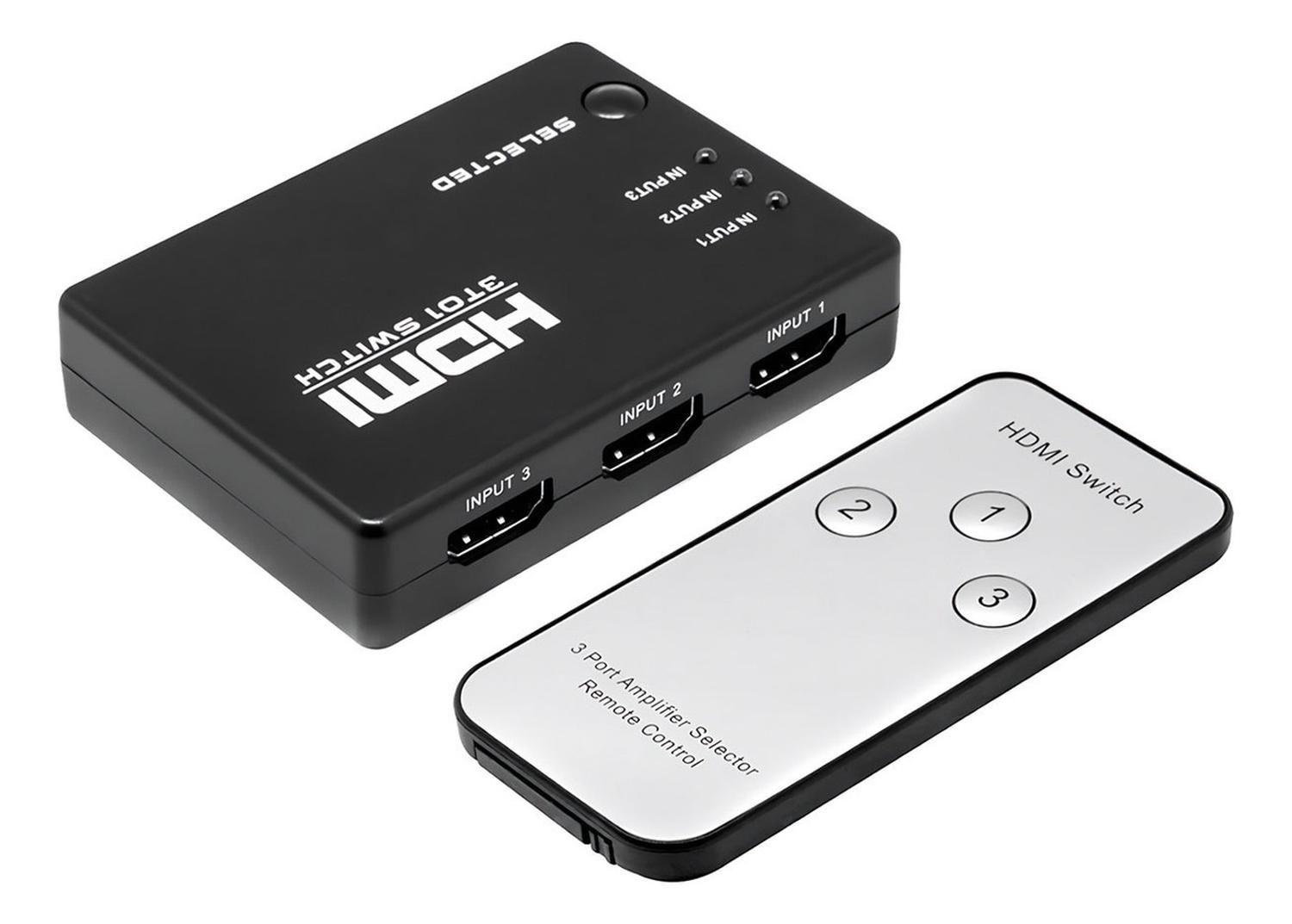 Switch Hdmi Full Hd 1080p Hub Multiplicador Puertos Control-6