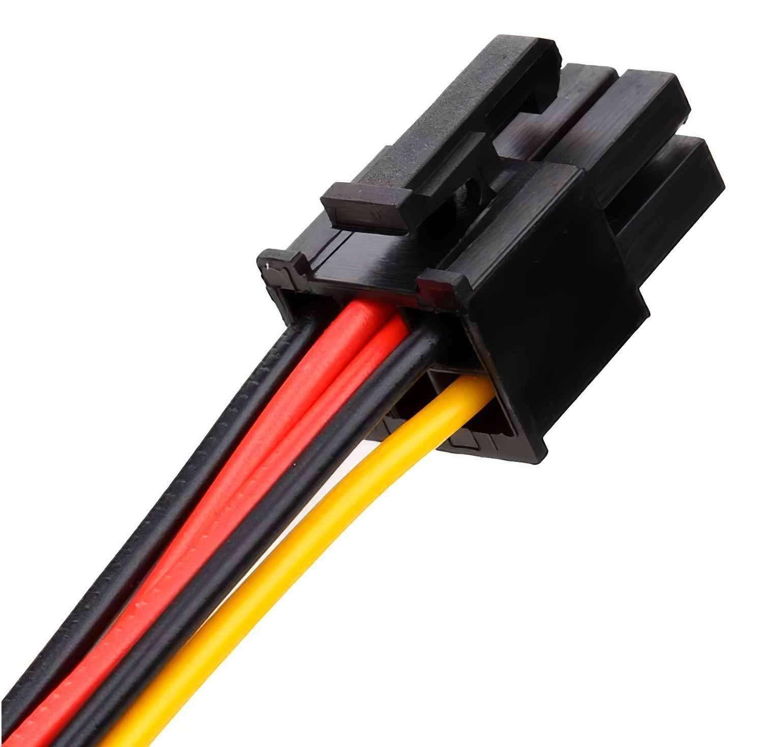 Adaptador Poder 6 Pin Molex Tarjeta Video Corriente PCI IDE-3