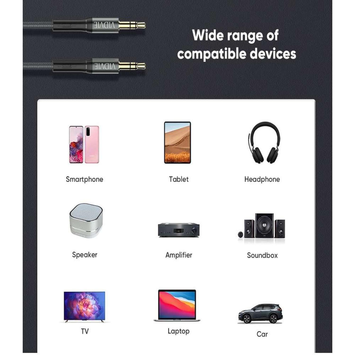 Cable De Audio Auxiliar Plug Jack 3.5mm 1x1-4