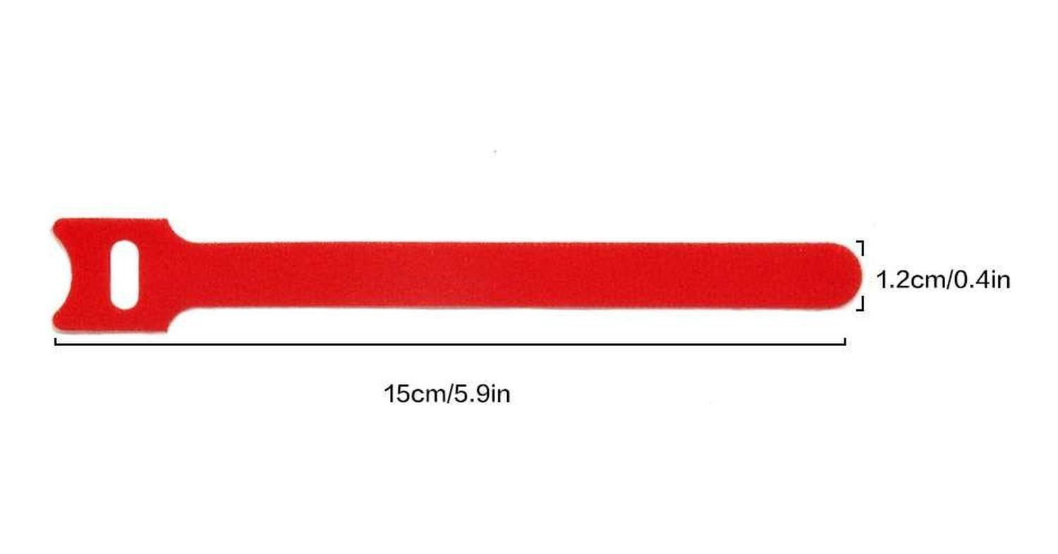 20x Pack Amarra Cable Organizador Reutilizable Velcro Cintas Diseño 4-2