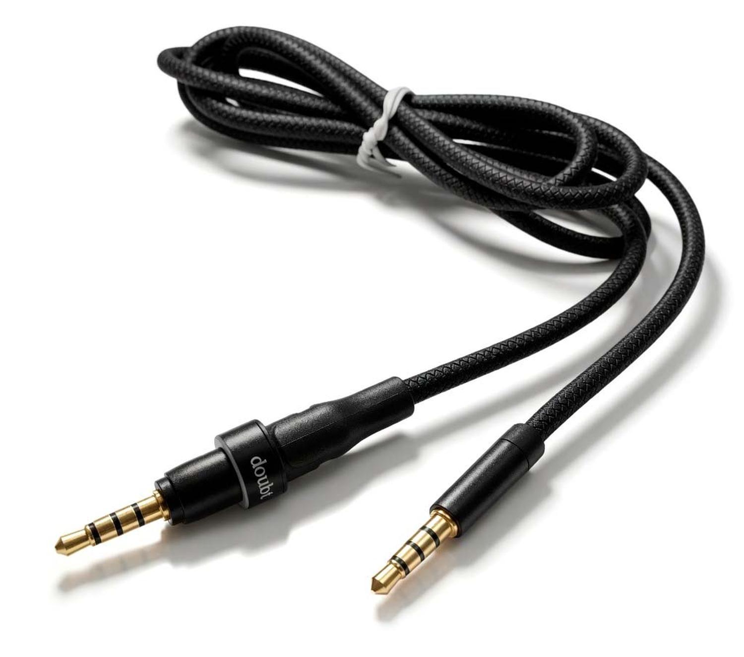 Cable Audio Auxiliar TRRS 3.5mm Angulo L 4 polos 3 rayas-3