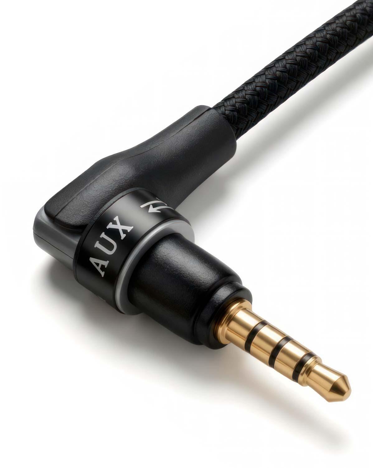 Cable Audio Auxiliar TRRS 3.5mm Angulo L 4 polos 3 rayas-4