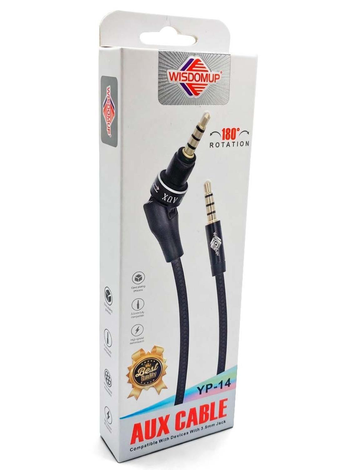 Cable Audio Auxiliar TRRS 3.5mm Angulo L 4 polos 3 rayas-6