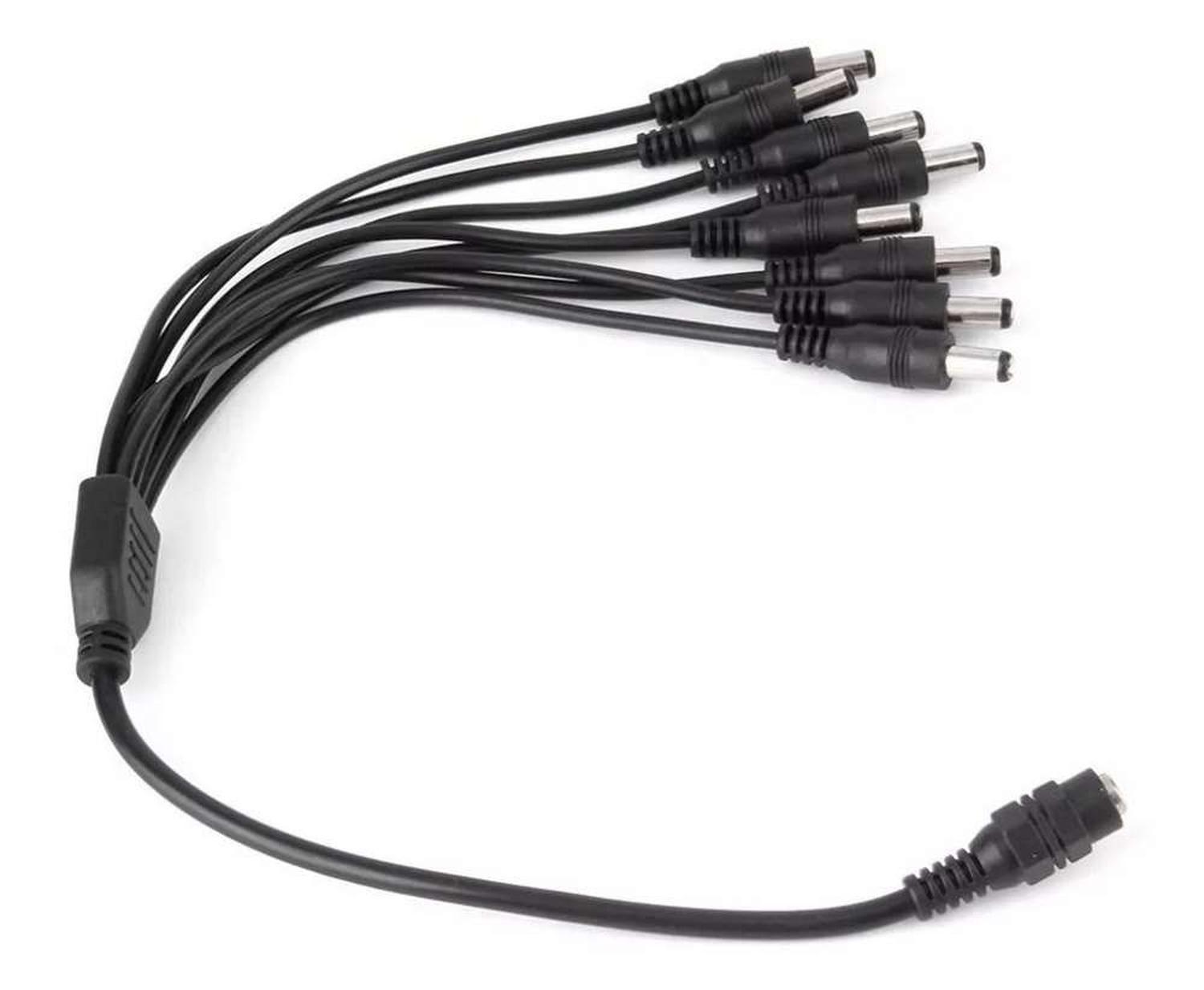 Cable Poder Splitter Camara Seguridad 8 Salidas Jack 5.5*2.5-2