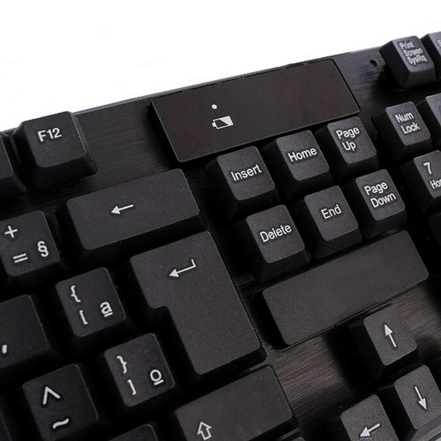Teclado Mouse Set Inalambrico Para Notebook Pc Escritorio-3