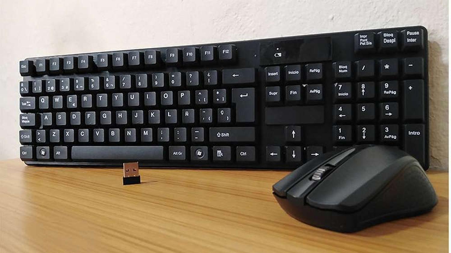 Teclado Mouse Set Inalambrico Para Notebook Pc Escritorio-4