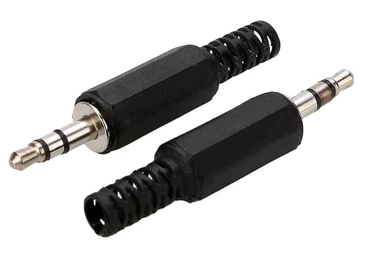 Conector Jack Plug Audio 3.5mm Estereo para Soldar Armar-5