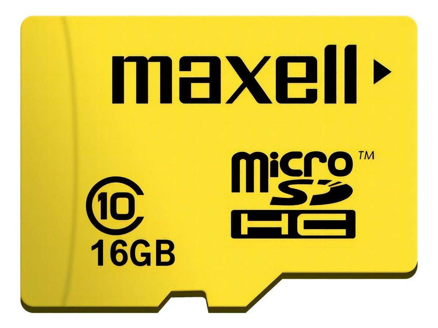 Tarjeta Memoria 16gb Micro Sd Maxell Original + Adaptador Sd-2