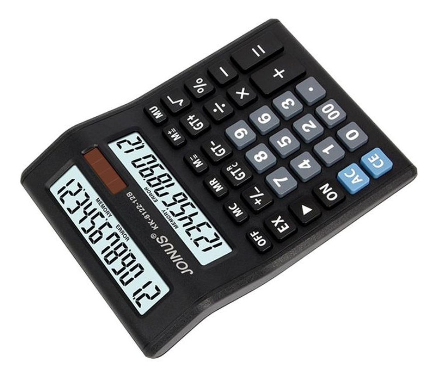 Calculadora Doble Pantalla Lcd A Pila Comercio Negocio Otros-2