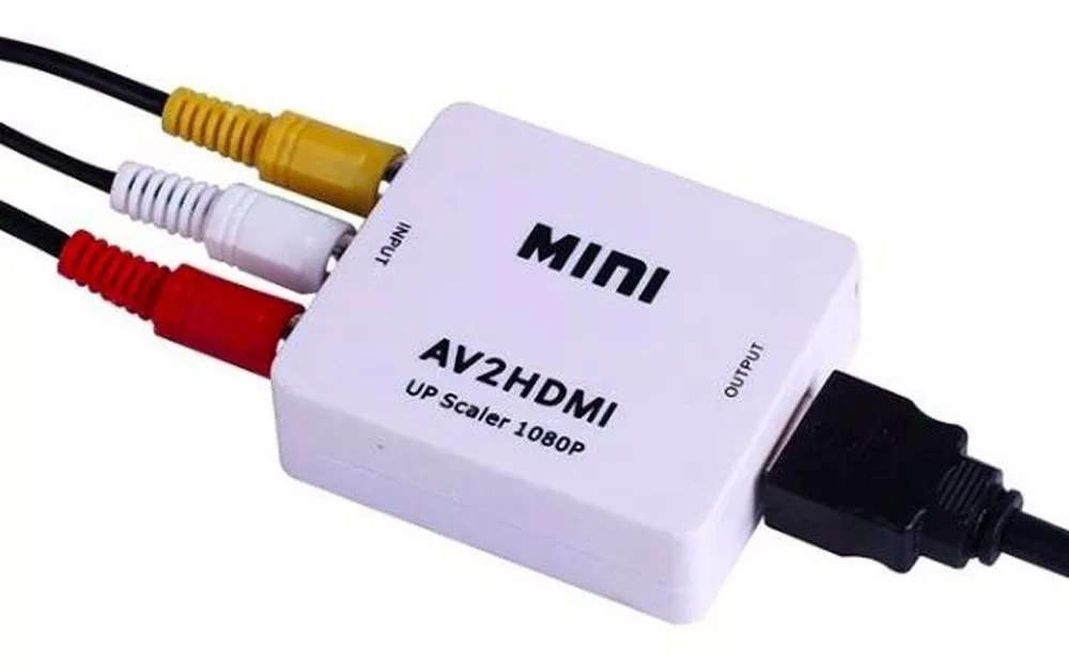 Adaptador Conversor Para Playstation Wii Xbox Rca Video Hdmi Av-2