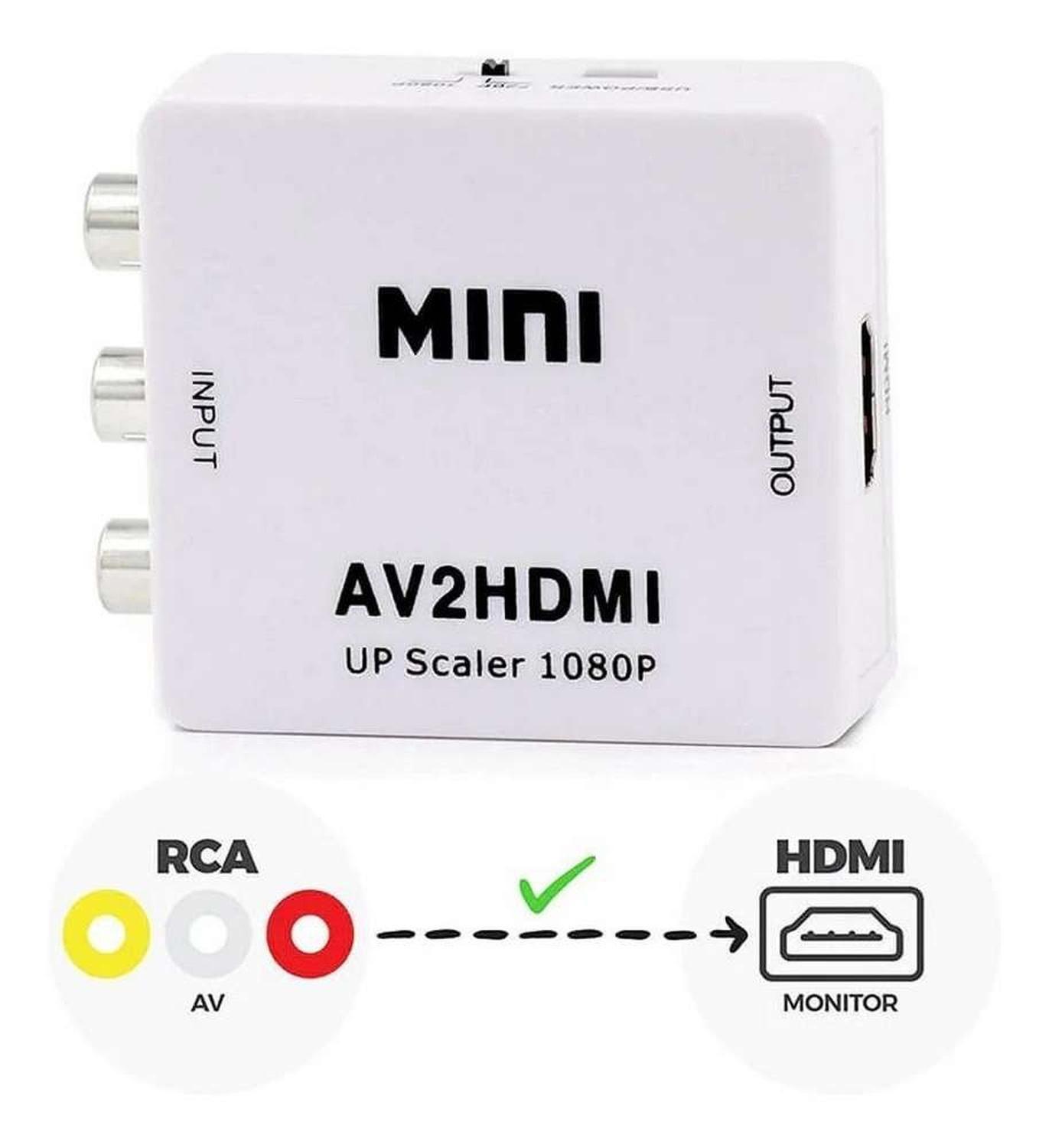 Adaptador Conversor Para Playstation Wii Xbox Rca Video Hdmi Av-4