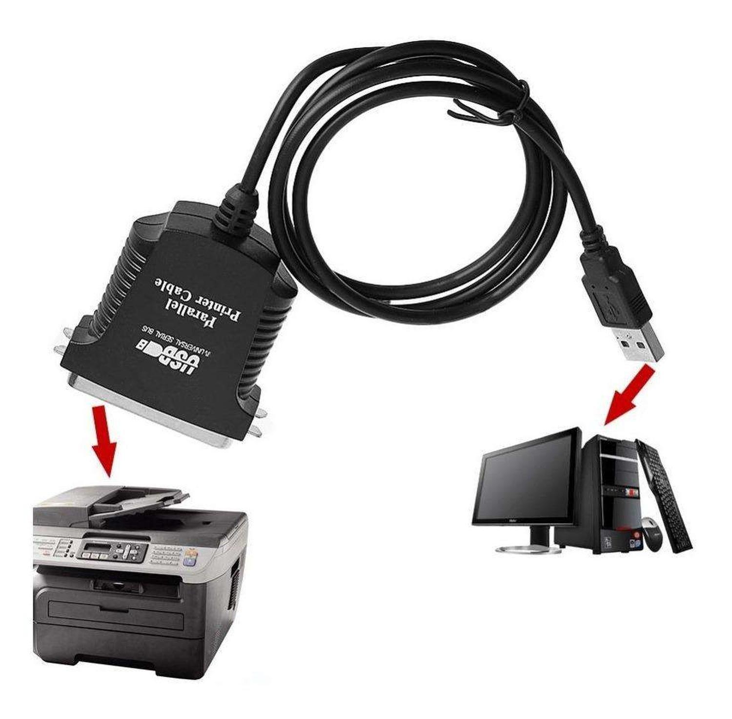 Cable Adaptador Impresora Usb Paralelo Centronics Db 36 Pin-1
