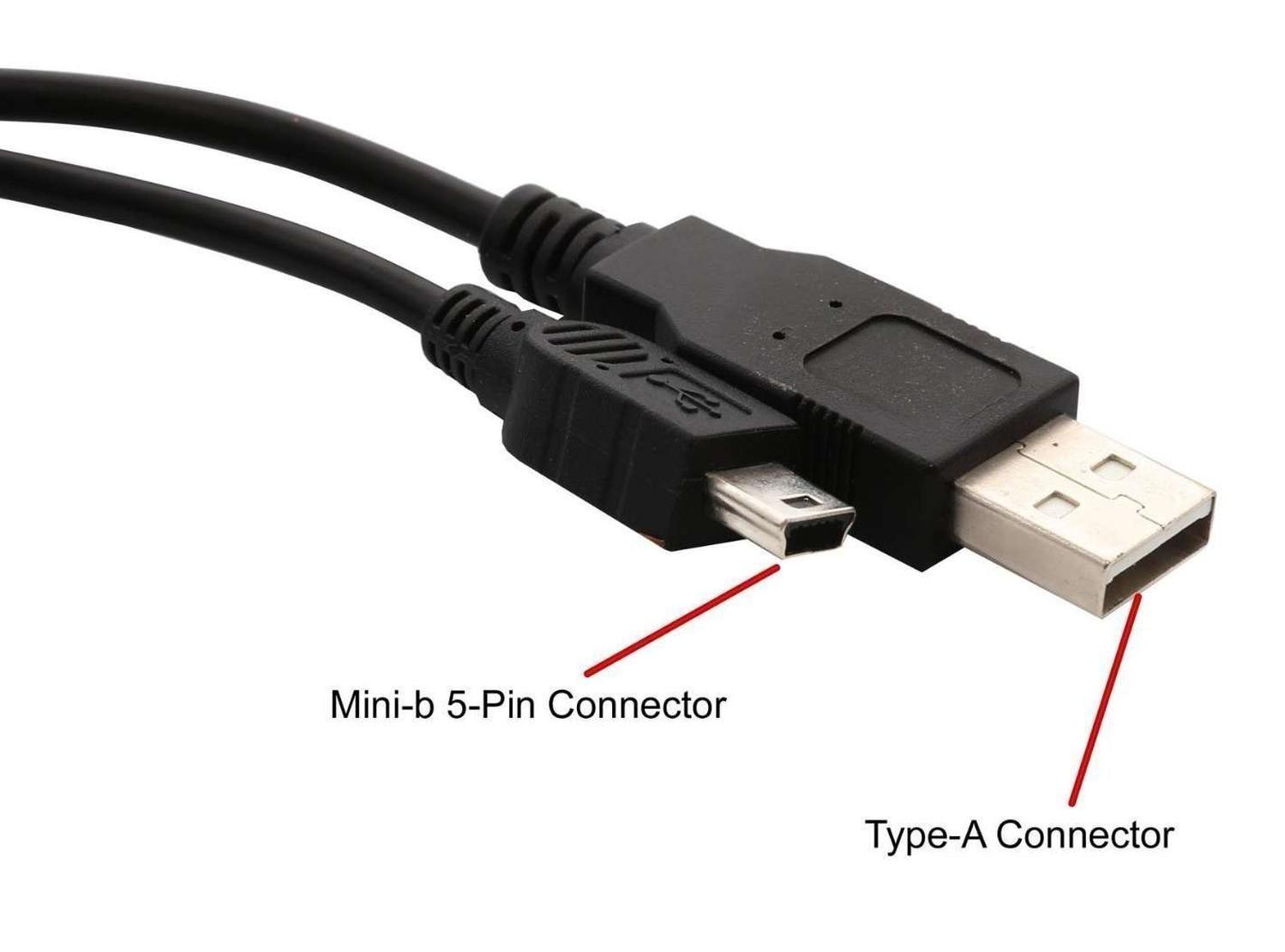 Cable Usb Disco Duro Externo Cofre Tipo Y Doble 5 Pin Mini-1