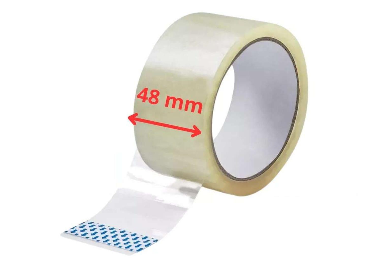 3x Cinta Huincha Embalaje Ancha Transparente Embalar Caja-1