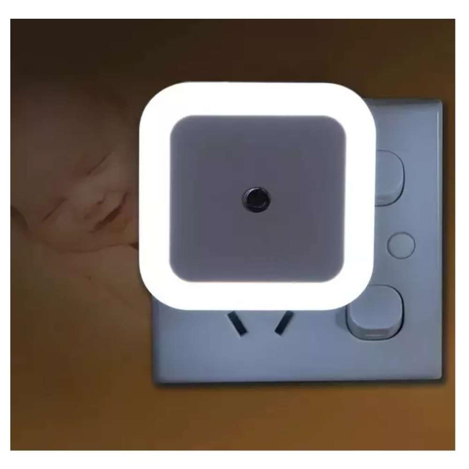 5x Luz Noche Sensor Espanta Cuco Automatico Pared Enchufe Oscuridad Niño-7