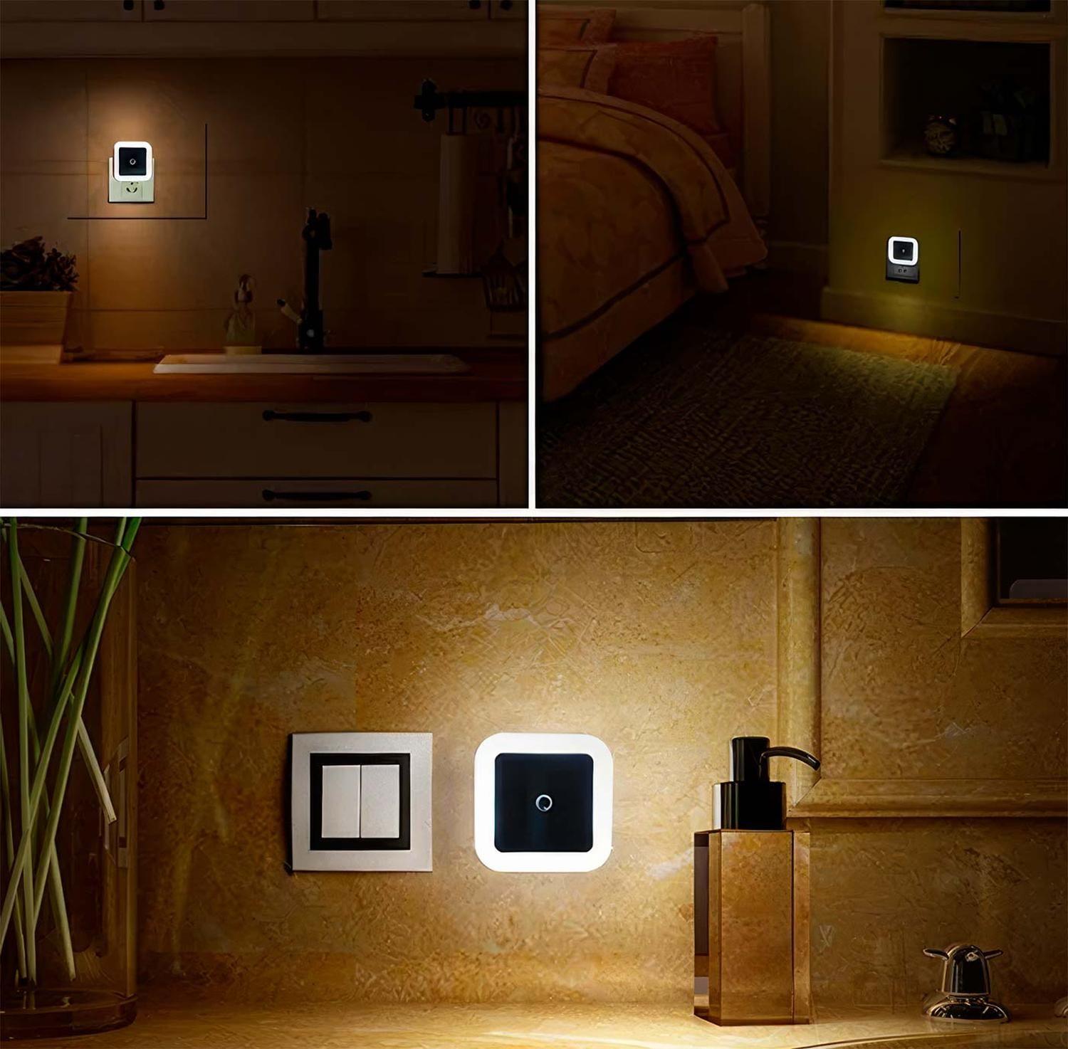 5x Luz Noche Sensor Espanta Cuco Automatico Pared Enchufe Oscuridad Niño-9