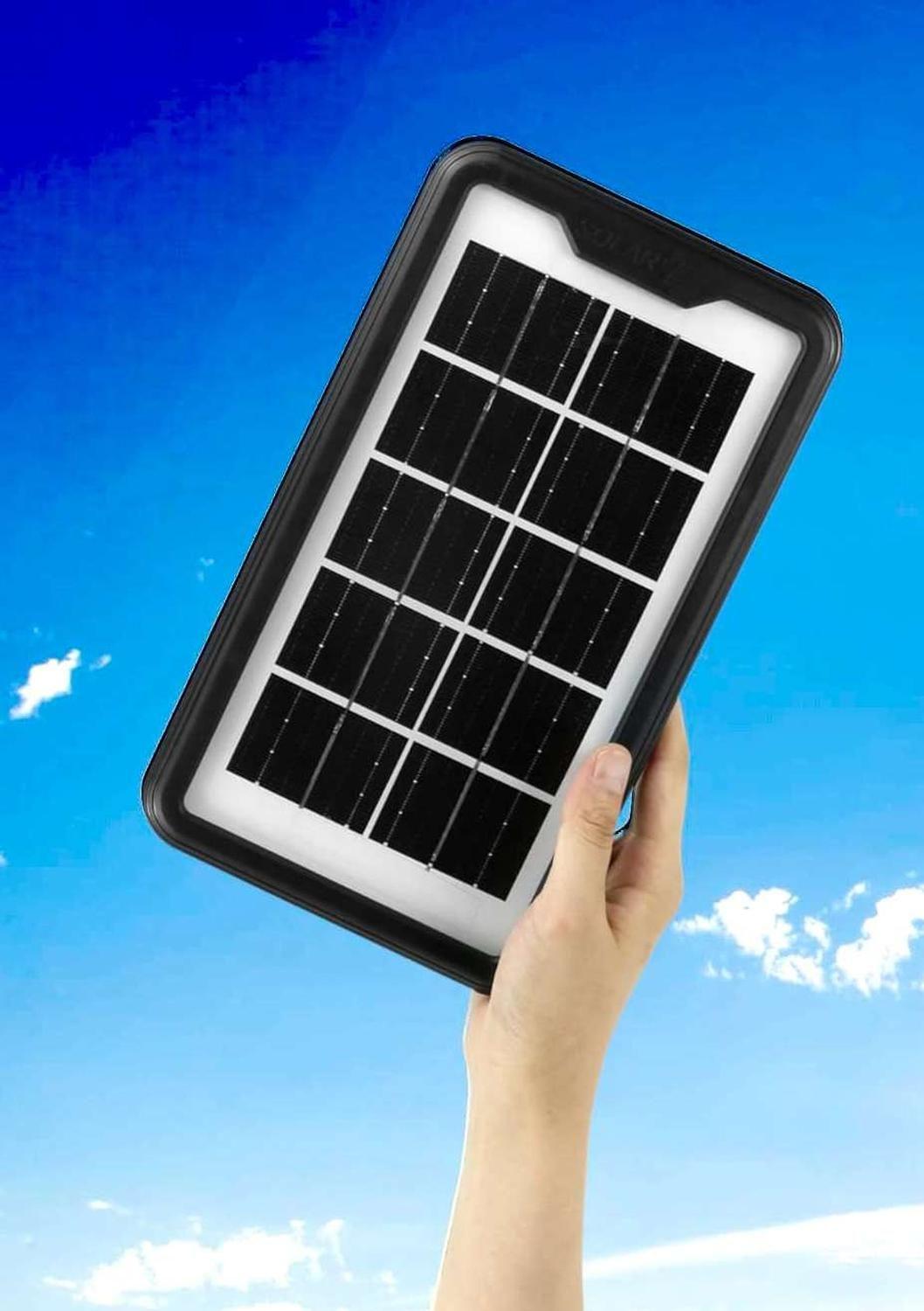 Panel Solar USB Cargador Emergencia Portatil Cable Luz Sol-4