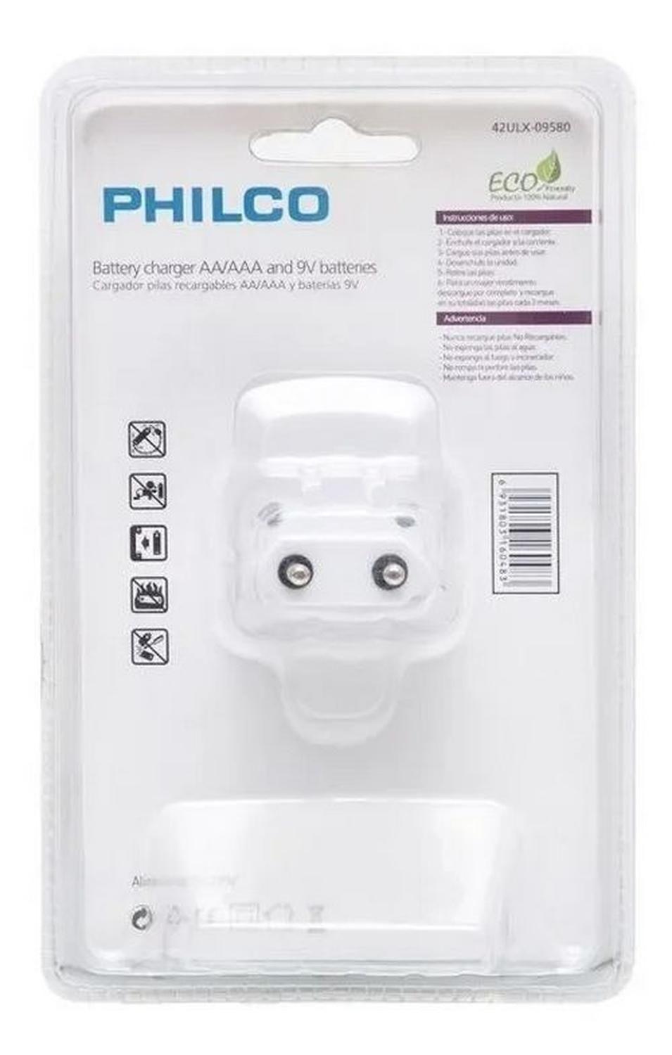 Cargador De Pilas Baterias Aa Aaa 9v Philco-3
